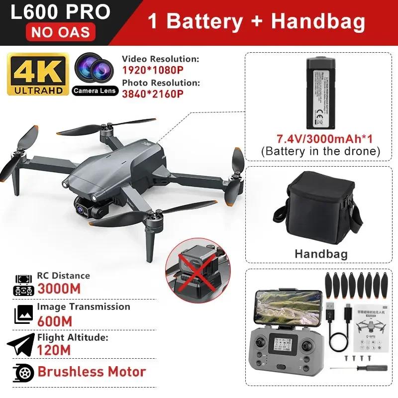 LYZRC L600 PRO GPS Drone 4K Professional HD Dual Camera Brushless Motor Quadcopter 360° Obstacle Avoidance 5G WIFI FPV RC Drones