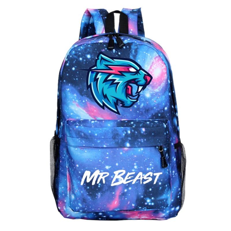 Рюкзак Mr Beast Lightning Cat большой вместимости, школьная сумка из дышащего материала