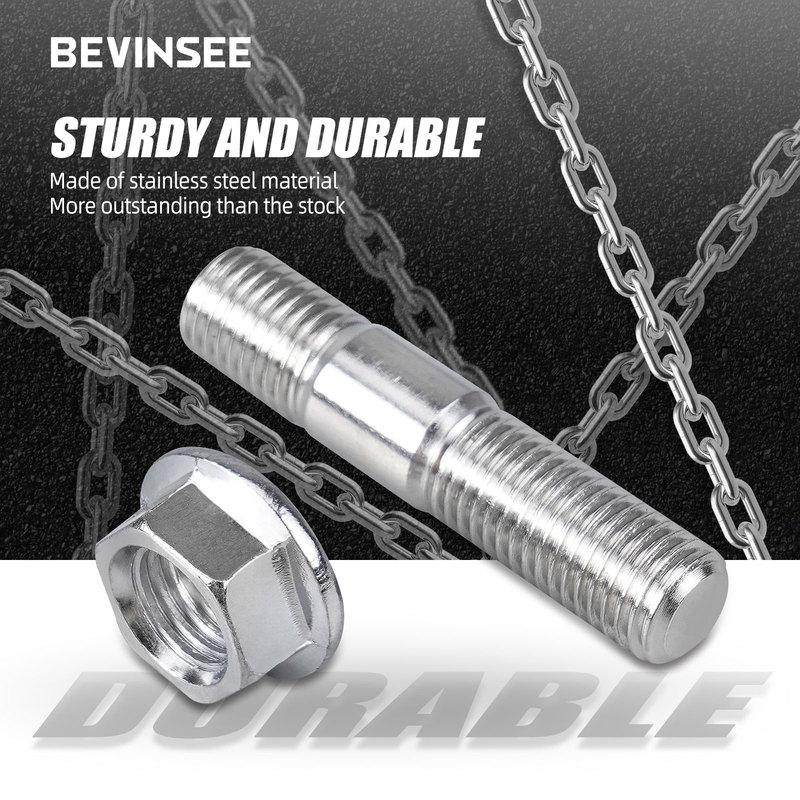 M10x1.25 Manifold Stud Assembly Bolts Kit Stainless Steel Nuts, for Toyota for Nissan for Honda