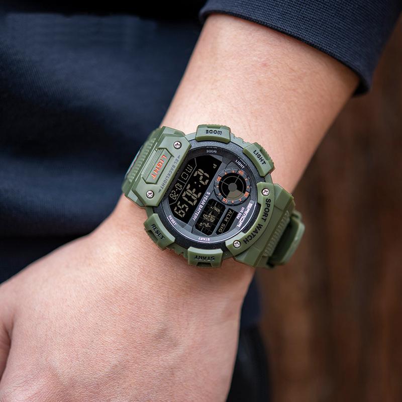 Мужские цифровые светодиодные часы Дата Спорт Мужские уличные электронные водонепроницаемые уличные спортивные фитнес-часы