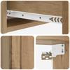 Wall Mounted Side Table Artisan Oak 59 x 34.5 x 17 cm
