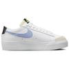 Nike Кроссовки Blazer Low на платформе Белые Сине-голубой Bliss Женские Volt Черный FJ0738-100