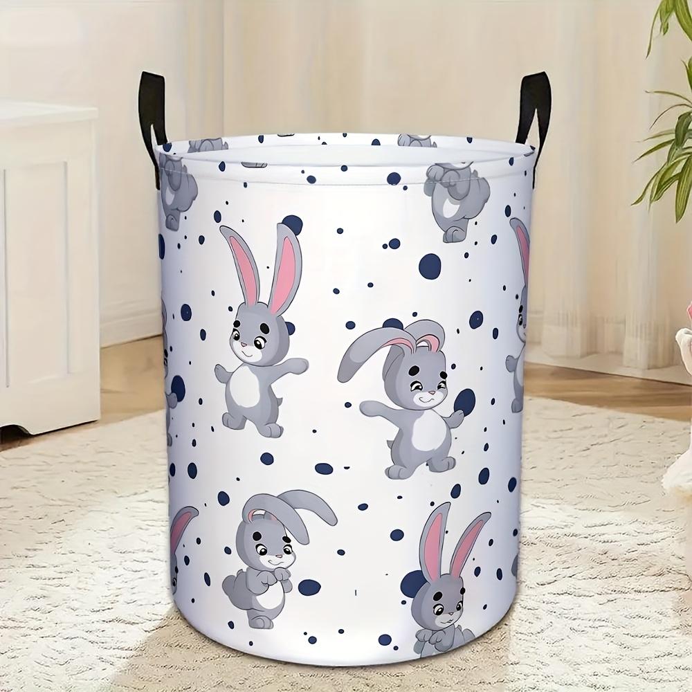 1pc, Cartoon Rabbit Laundry Hamper, Storage Basket for Laundry, Collapsible Organizer Bag for Bathroom, Bedroom, And Laundry, Laundry Baskets