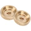 2pcs Brass Wheel Hub Counterweight Upgrade Accessories Fit for Axial SCX24 1/24 RC Car