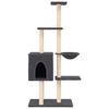 Scratching Post with Sisal Scratching Posts Dark Grey 145 cm