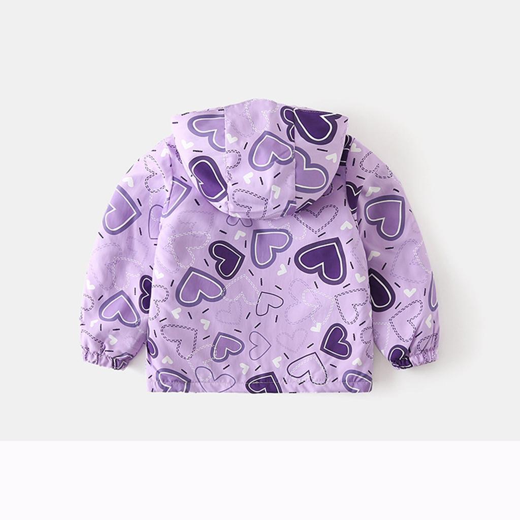 Детские пальто для девочек и мальчиков, ветровка, куртка с капюшоном, детское флисовое водонепроницаемое теплое пальто с милым принтом, верхняя одежда