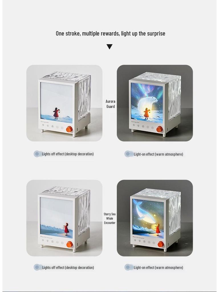 Aurora Treasure Box Projector: Romantic Bedroom Night Light & Birthday Gift 2025