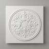 French Design Ceiling Medallion PU Material Round Ceiling Medallion Interior Decor Lightweight Paintable