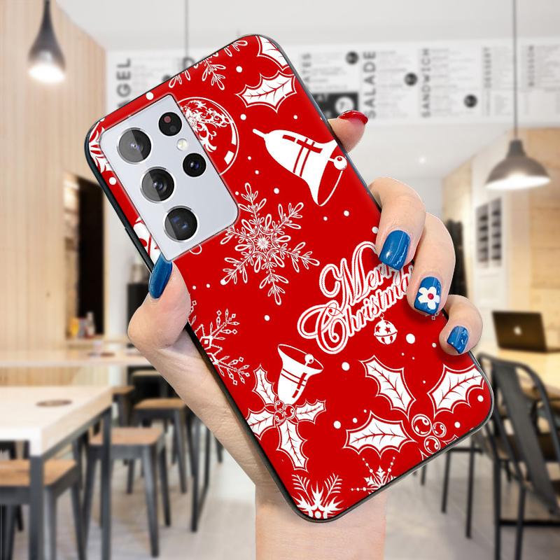 Мягкий рождественский чехол с Санта-Клаусом и снеговиком из ТПУ, силиконовый чехол