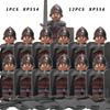 13PCS/SET Medieval Knights Group Military Soldiers Figure Building Block Educational Toys For Children KT1073