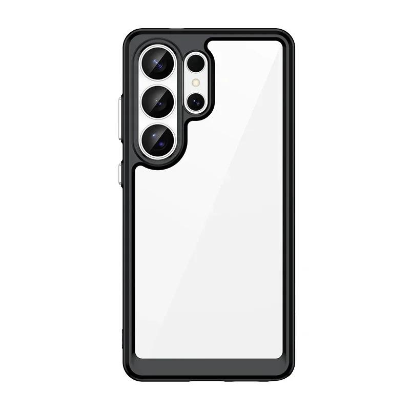 Высококачественный Минималистичный Прозрачный Акриловый Чехол для Телефона для Samsung Galaxy S26 Ultra Pro Защита Камеры Ударопрочный Чехол Funda