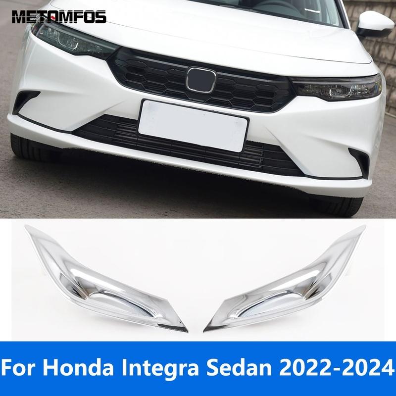 For Honda Integra Sedan   2024 Carbon Fiber Front Rear Fog Light Lamp Cover Trim Foglight Frame Accessories Car Styling
