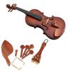 4/4 Wood Violin Parts Chin Rest Tuning Pegs Tailpiece Fine Tuning End Pin Violin Accessories