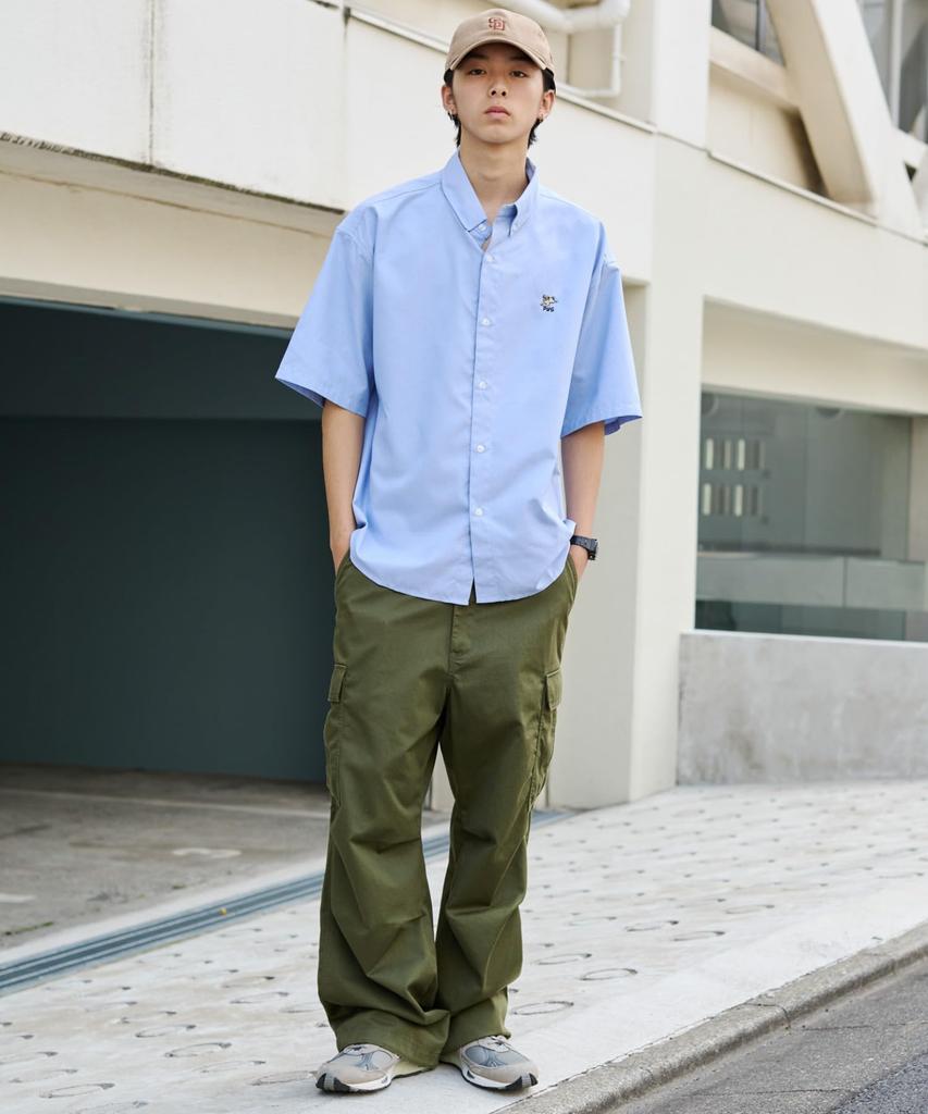 WEGO Unisex Wide Cargo Loose Casual Wide Korean Long Size Type Khaki Pants, Fit, Streetwear, Bottoms, Trousers, Pants, Style, Spring, Summer, Autumn,