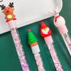 Xmas Tree Christmas Quicksand Pen Hand Account Pen Quicksand Sequins Gel Pen Christmas Gel Pen