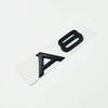 3D ABS Chrome Glossy Black Car Trunk Letters Numbers Emblem For A1 A3 A4 A5 A6 A7 A8 Car Trunk Lid Nameplate Badge Sticker