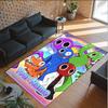 Personalized Crystal Velvet Carpet Custom Name Text,Rainbow Friends Anti Slip Area Rug For Home Decoration