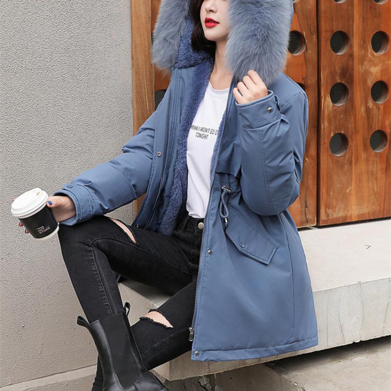 Зимнее пальто женское шерстяное пальто Parker Coat женское меховое пальто с капюшоном