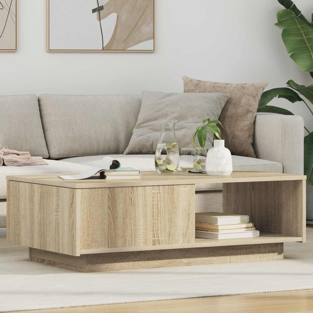 Coffee Table Sonoma Oak 95 x 55 x 31 cm Engineered Wood