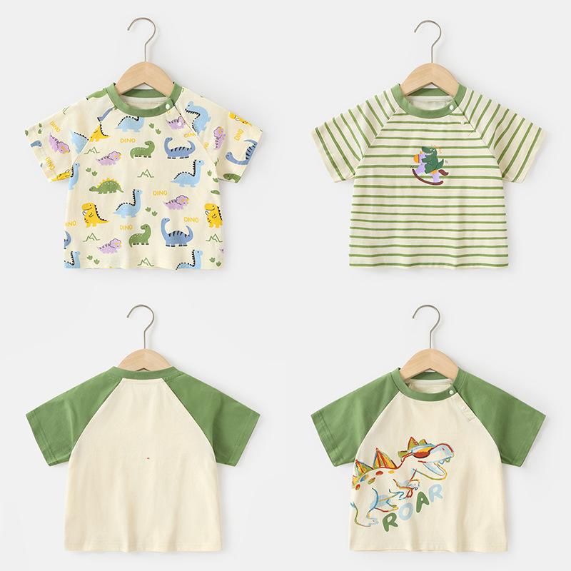 Baby Clothes Casual Short-sleeved T-shirts Summer Clothes Boys Girls Baby Children Children Summer Half-sleeved Tops