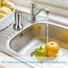 Tube Stainless Steel Kitchen Sink Mounted Lotion Dispenser Dishwashing Liquid Soap Dispenser