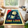 Bob Marley Floor Mat Suitable for Living Rooms Balcony Entryway Playrooms Anti-slip Rug Anime Office Decor Best for Christmas