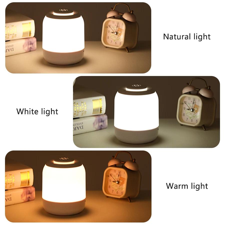 Светодиодный сенсорный ночник, настольная лампа, прикроватная лампа для стола с сенсорным управлением, 3 режима диммирования, для освещения гостиной, спальни, детские подарки