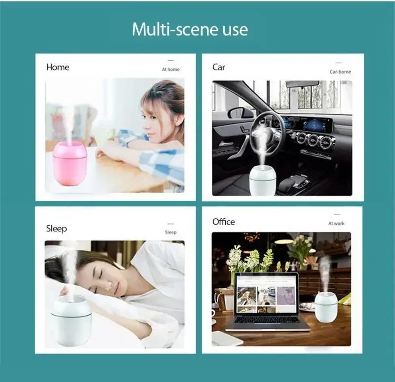Большая емкость небольшой портативный увлажнитель для офиса автомобиль USB портативный увлажнитель воздуха диффузор домашний увлажнитель для спальни