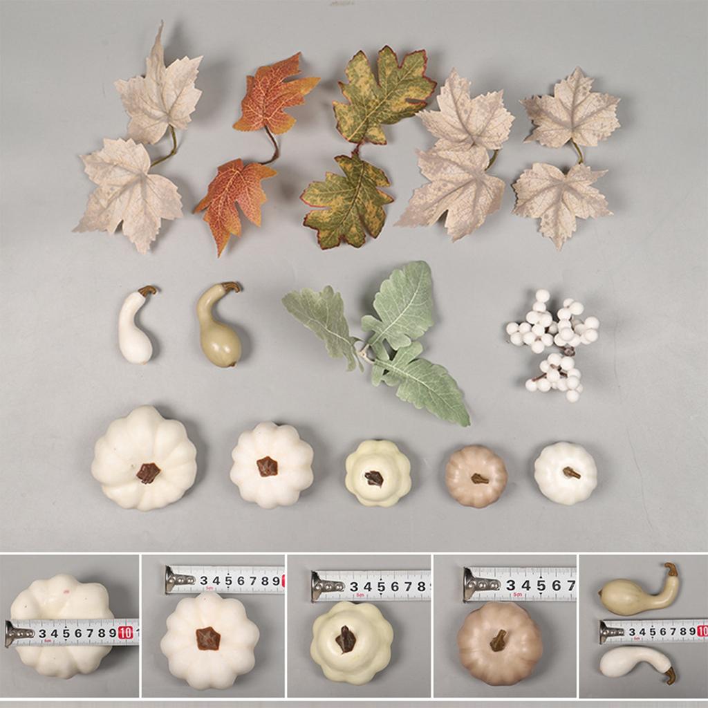 Осенний День благодарения кленовый лист ягодный венок украшение двери орнамент