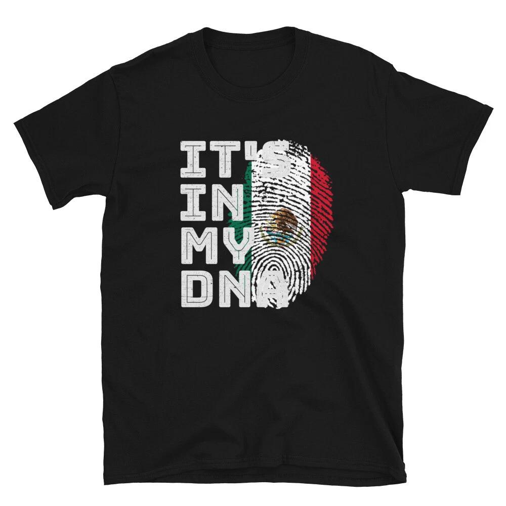 It's In My DNA Mexico Flag Fingerprint T-Shirt