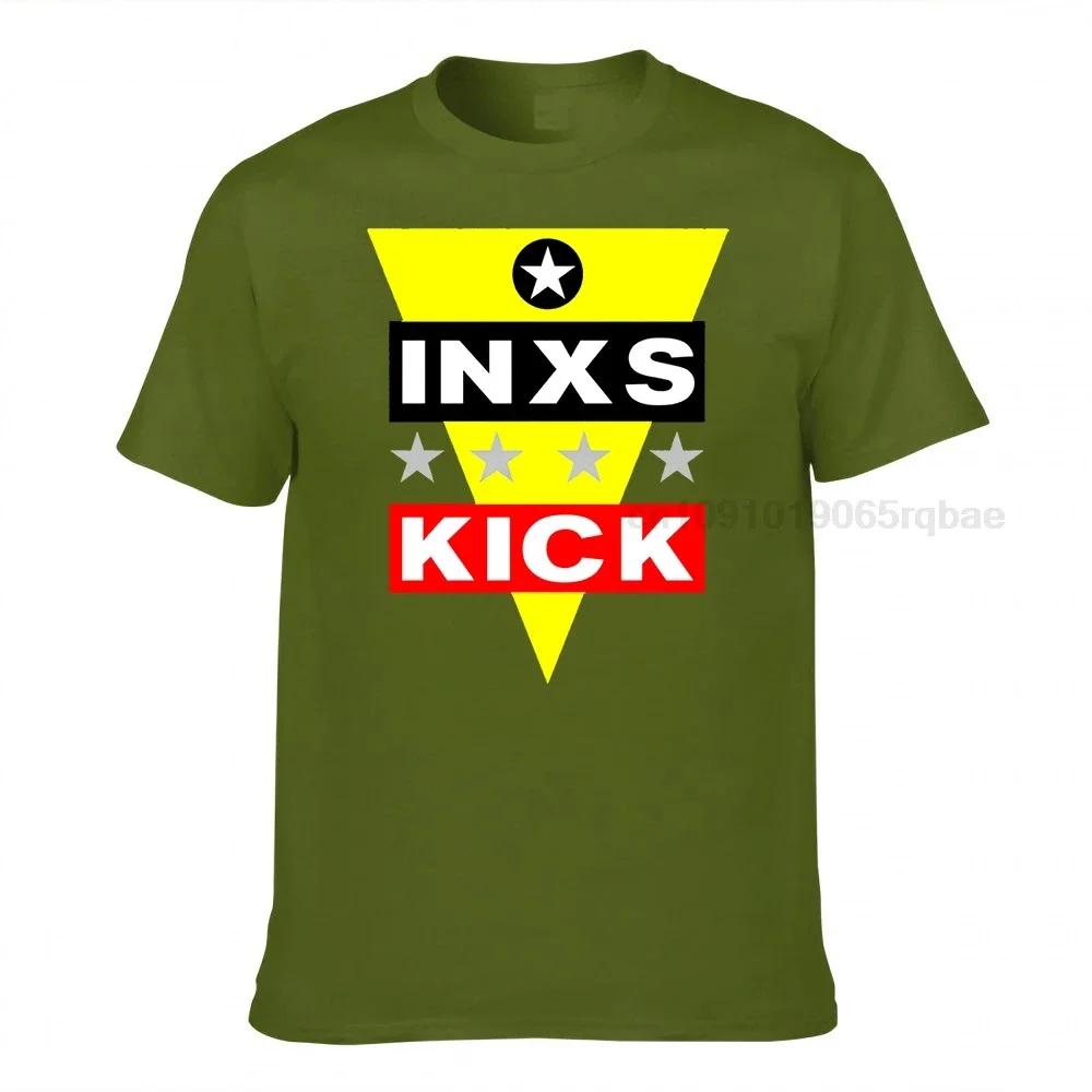 Inxs Band Kick Tshirt Cotton Casual Unisex T Shirt Unisexs Tee Shirts Tops