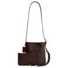 COACH crossbody bag Bleecker 21 Removable Zipper Leash Clip Closure Signature Coated Canvas and Natural Grain Leather Bucket Shoulder Small Women's