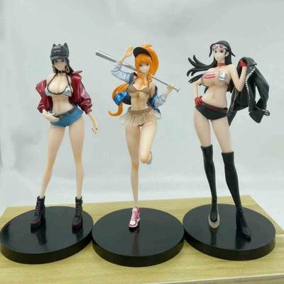 20 см One Piece Боа Хэнкок Нико Робин Нами Аниме Фигурка Красивая Девушка Манга Статуэтка Экшн Фигурка Коллекционная Модель Игрушки