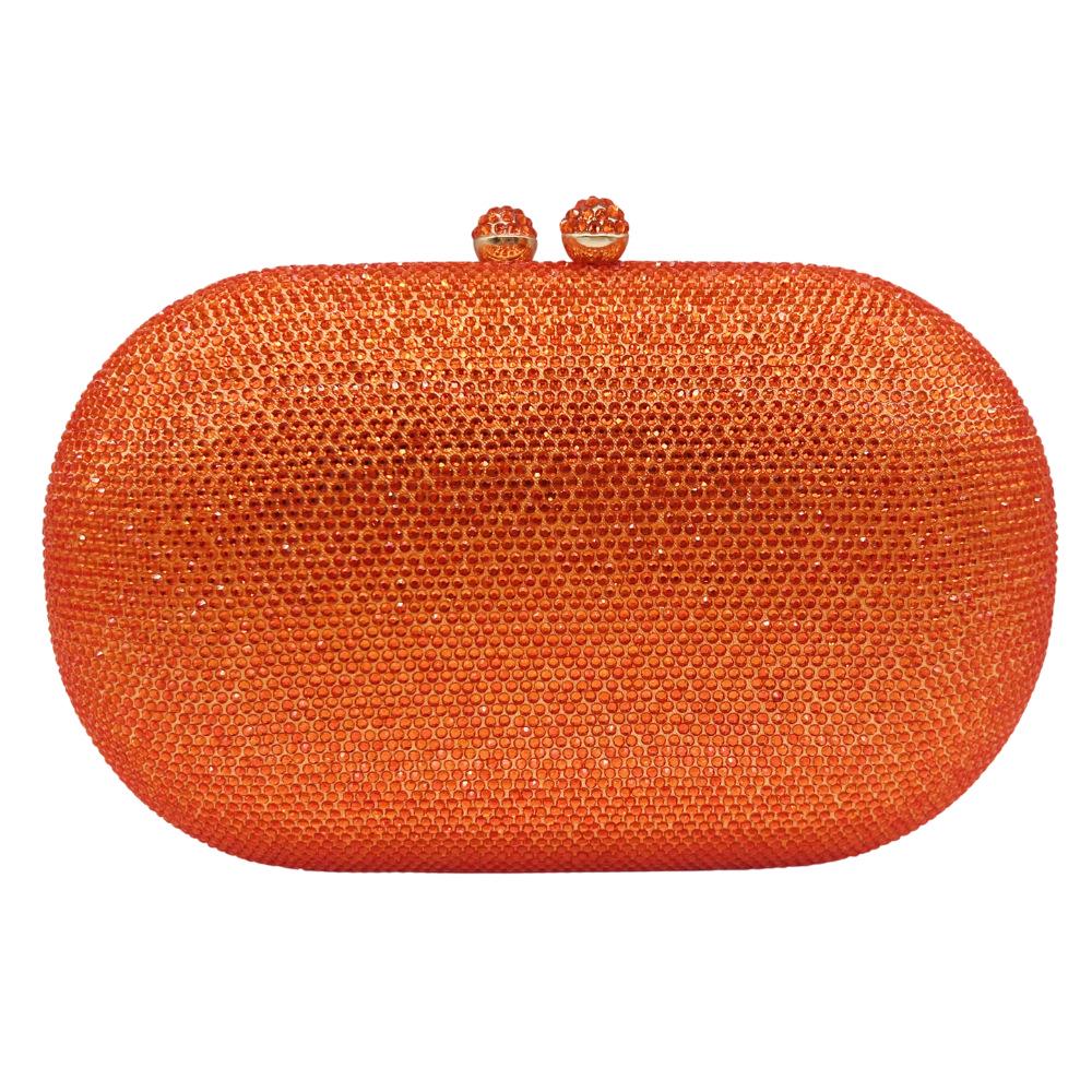 Клатч со стразами в наличии: Однотонная вечерняя сумка с бриллиантами