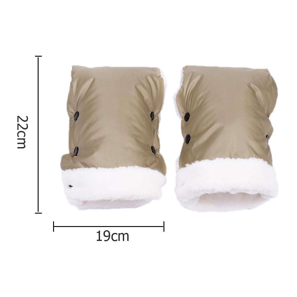 Зимние теплые перчатки для коляски Водонепроницаемые Муфты для рук на флисе для колясок Ветрозащитные Варежки-клатч для младенцев Зимние принадлежности