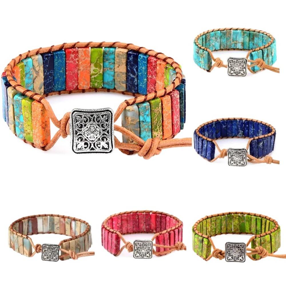 Браслеты с подвесками, плетеные браслеты, украшения для рук, браслет-манжета в богемном стиле, браслет с радужным камнем, женский