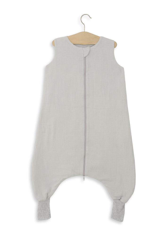Muslin sleeping bag for children with legs L 9-24 months summer TOG 1.0 - gray