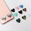 2pcs Metal Phone Case Decorative Accessories, Heart-Shaped Base, Pendant, Hanging Hook