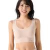 Triumph Sloggi G028 Cotton Blend with M001 Size M Half-Top Cups, Wireless, Women's Underwear, (Sugar Beige),