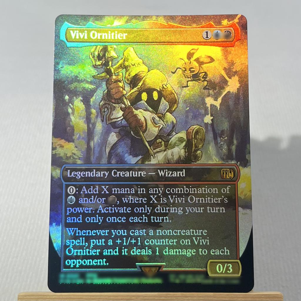 FIN FIC FOIL4-001 Tcg прокси магические карты Облако, Наемник Мидгара Призыв Багамута Виви Орнитьер Молния, Армия из одного собирается