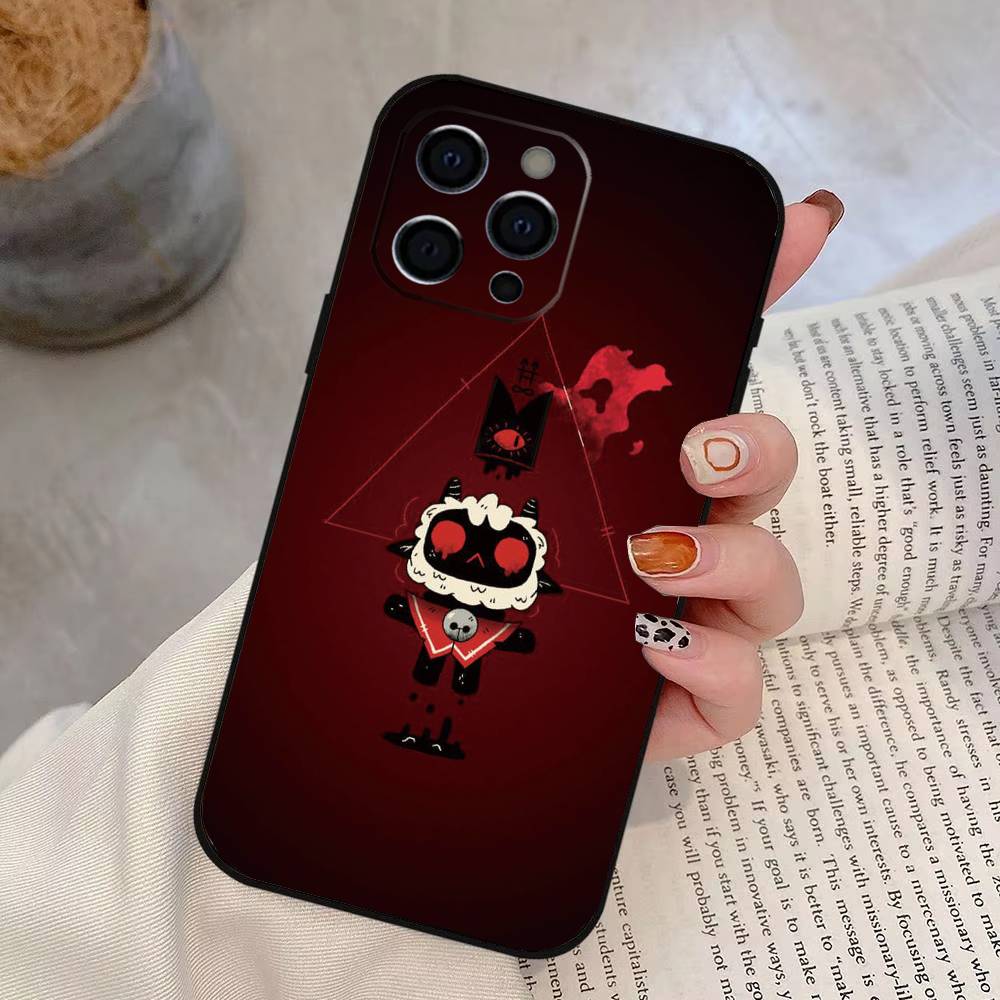 Games Cult of the Lamb Phone Case For iPhone 17,16,15,14,13,12,11 Plus,Pro Max,XS,Soft Silicone Black Cover