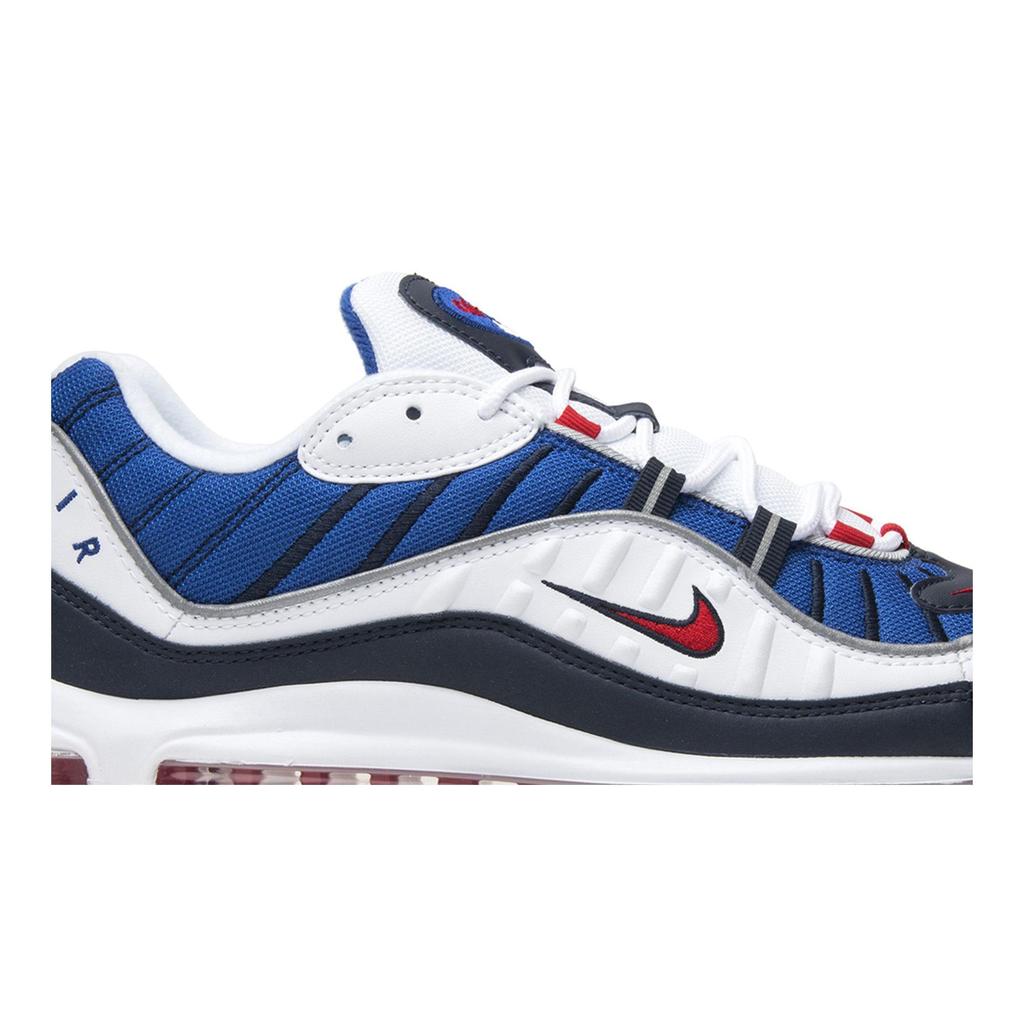 Nike Air Max 98 'Gundam' (Unisex) White / University Red-Obsidian Running Shoes 640744 100