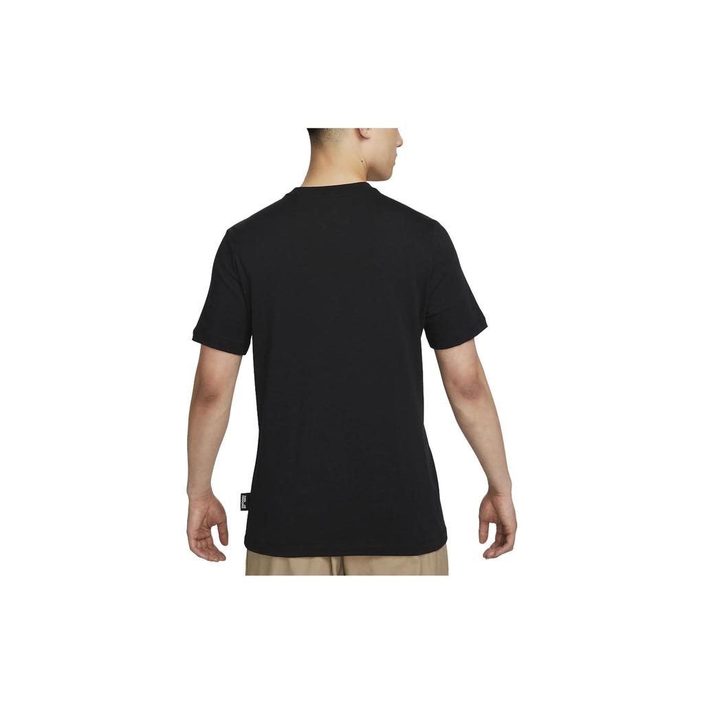 Nike T Shirts Men's Black Crew Neck Moderate Straight Fit FD1248-010