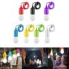 2PCS Colorful LED Hanging Lamp Portable Drawstring Tent Camping Light Retro Lighting Home Pull Cord Bulbs Battery Powered