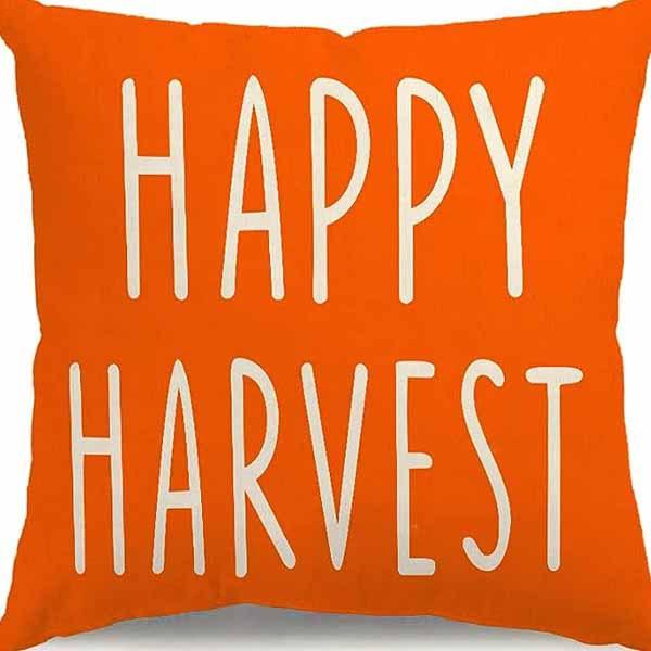 Various Harvest Festival Pumpkin Combination Pillow Covers Set of Four Thanksgiving Decorative Pillow Cushion Covers