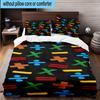 3PCS Ed music Guitar 3pcs Bedding,Including 3PCS Duvet Cover And 2pcs Pillowcases Perfect for Christmas,Ideal for Bedroom, Dormitory