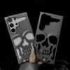 3D матовый металлический цветной полый чехол-бампер в виде черепа для Samsung Galaxy S23 S25 Ultra S23 S24 Plus противоударный чехол
