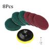 Car Electric Drill Brush Kit Electric Cleaning Brush Tool Polishing Pad Household Cleaning Tool for Bathroom Floor Tub