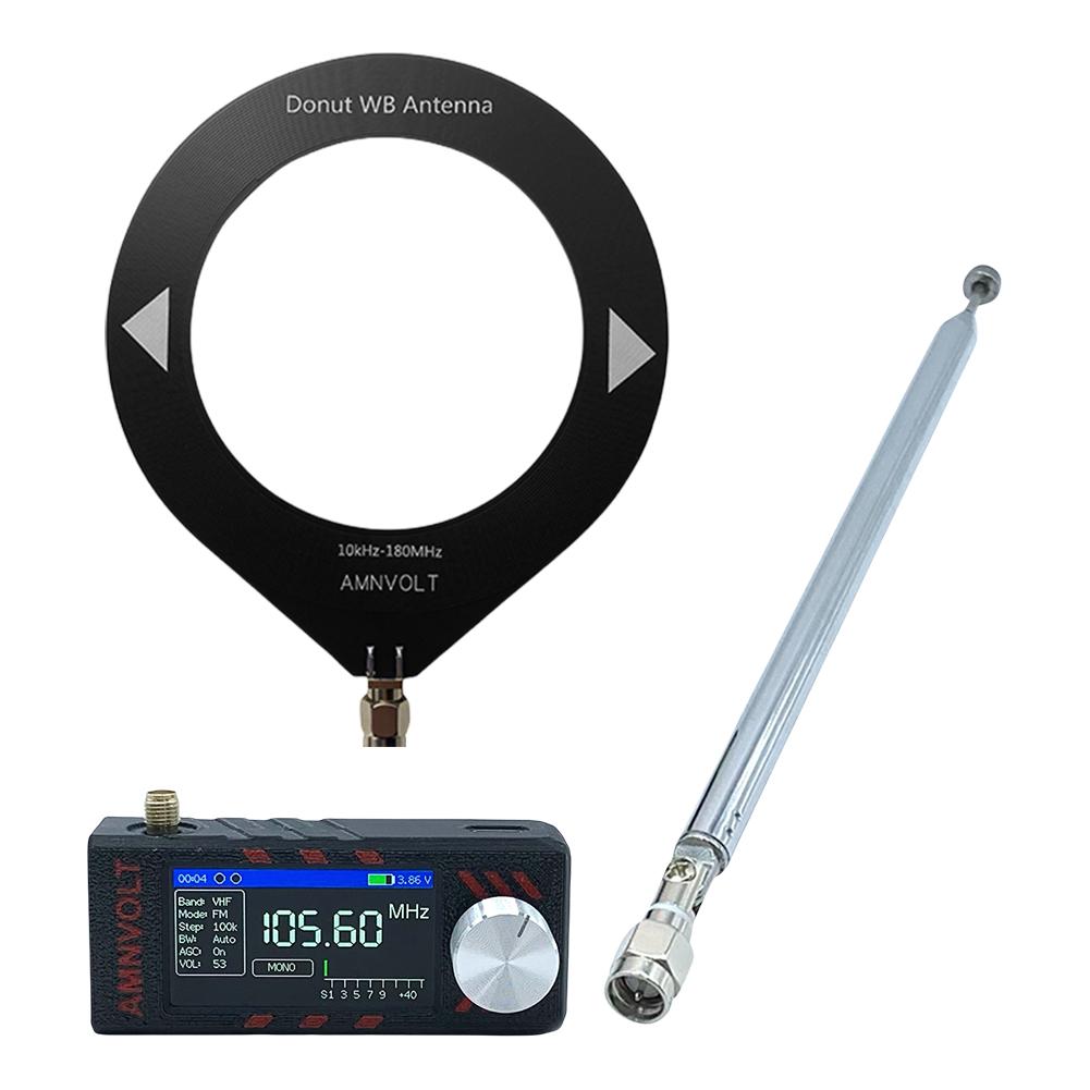 SI4732 LSB USB AM FM FM/AM DSP Radio 1.9inch IPS Screen Mini Pocket Radio HF SW MW VHF Portable Radio Receiver with Antenna