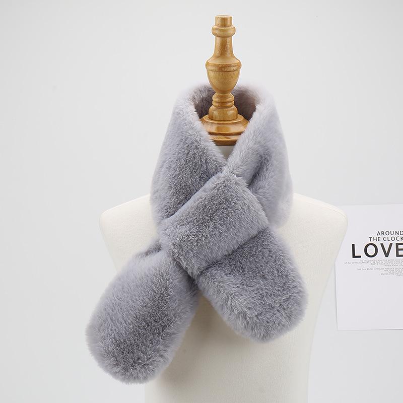 2023 Cute Cartoon Winter Scarf for Children - Korean Style, Warm Christmas Neck Warmer for Elementary School Girls & Boys